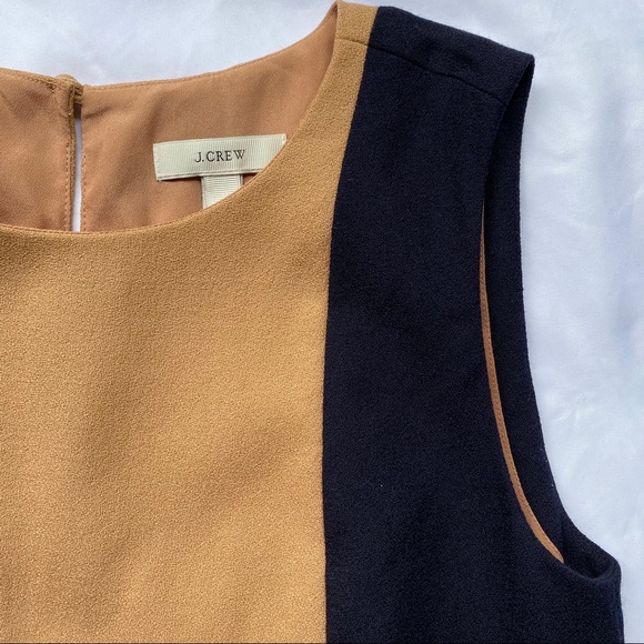 J. Crew Sleeveless Color Block Blouse Top XXS 00 - Picture 3 of 8